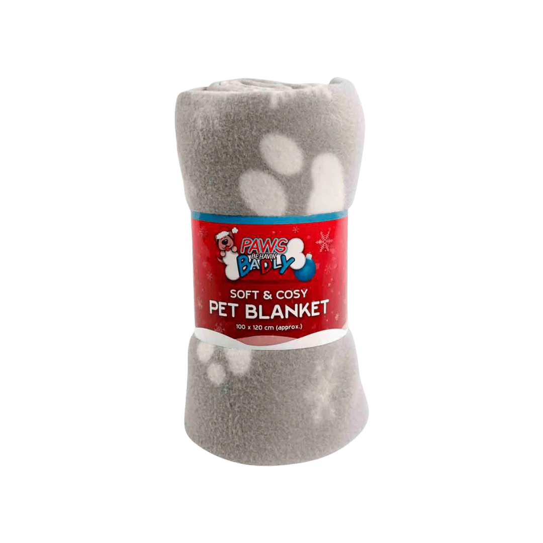 Paws Behavin' Badly Christmas Soft And Cosy Pet Blanket Random Colour - Image 2