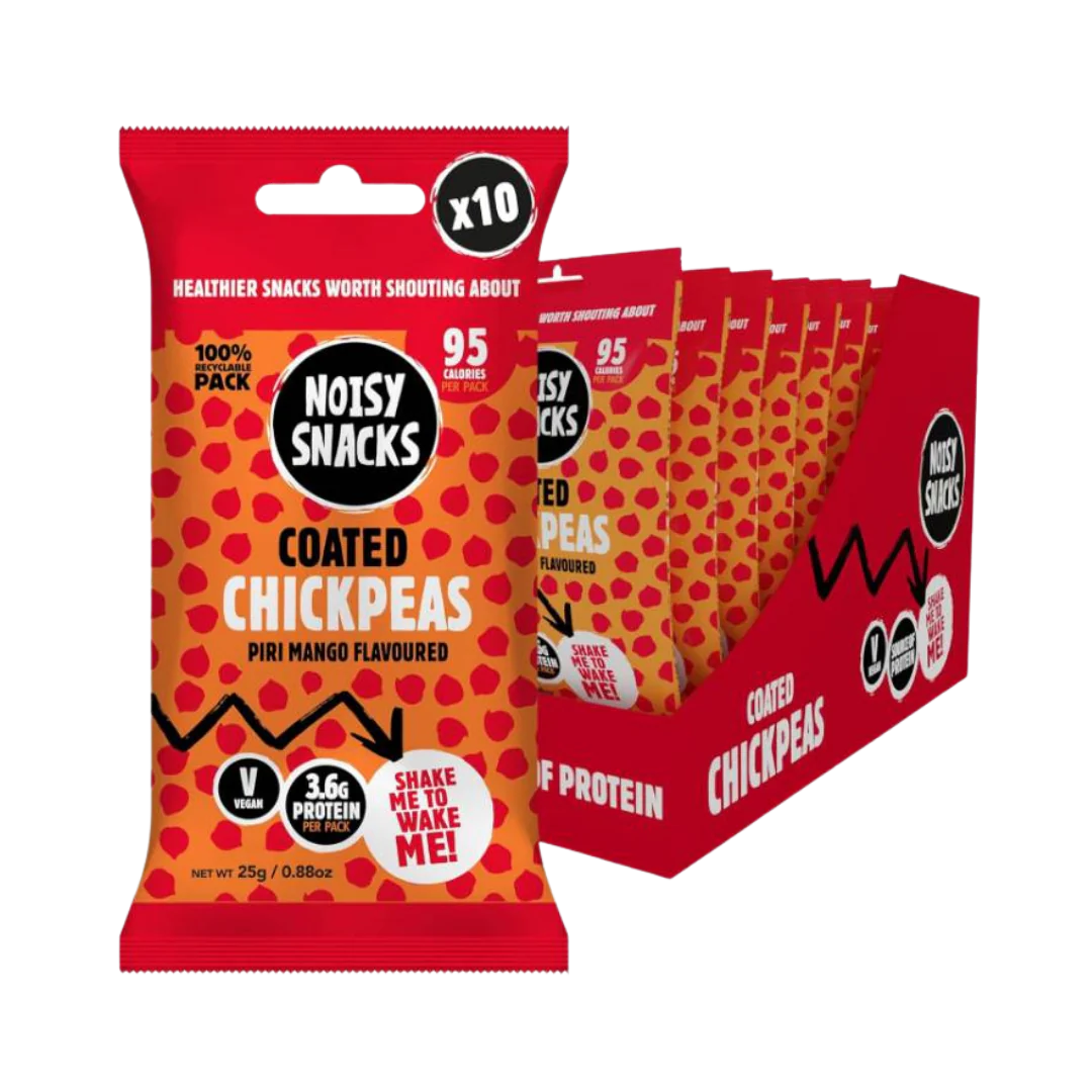 Noisy Snacks Piri Mango Coated Chickpeas 10 x 25g