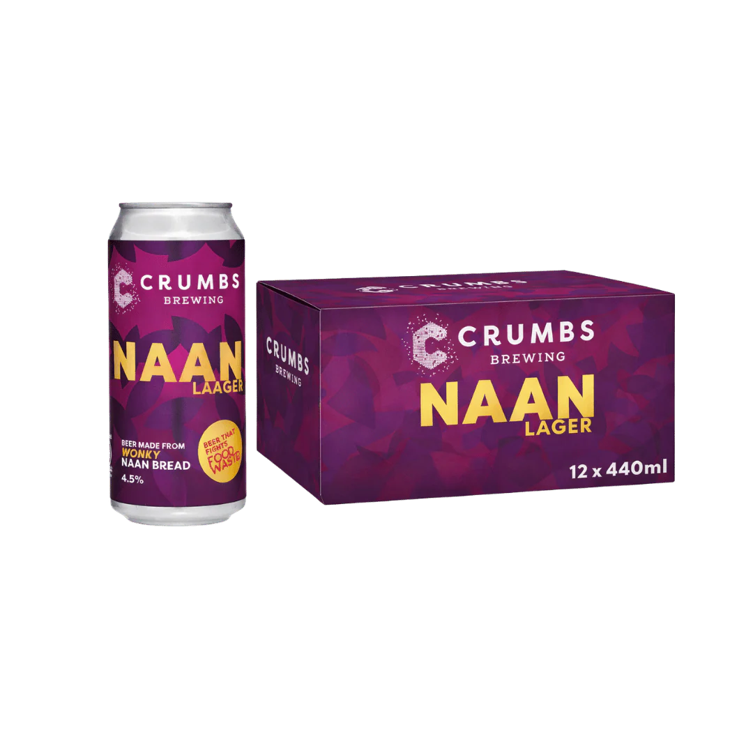 Crumbs Brewing Naan Laager 4.5% 12 x 440ml Cans