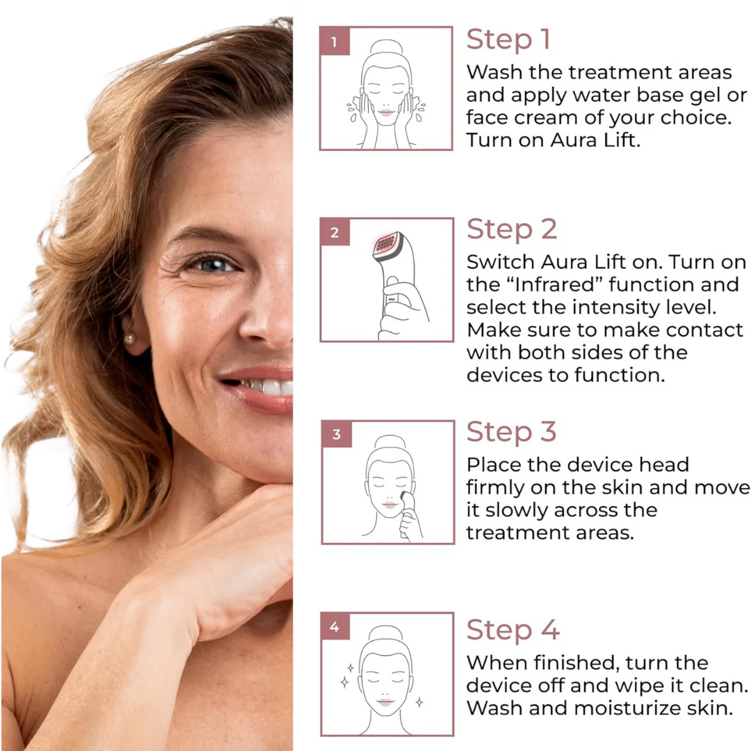 Aral Beauty Aura Lift Skin-Tightening Device for Face, Neck, and Body - Image 8