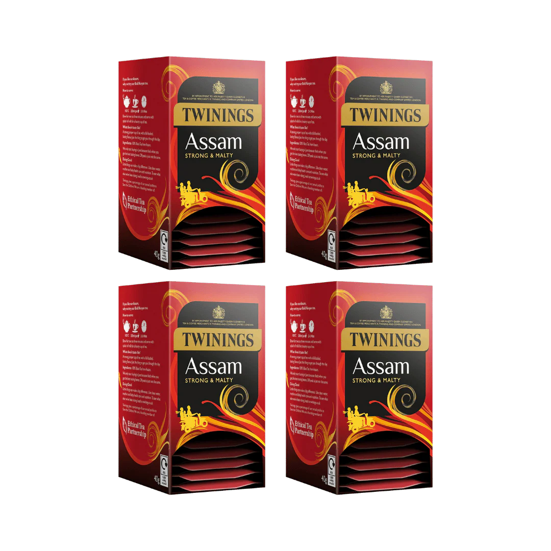 Twinings Assam Strong & Malty Tea 4 x 40g Packs