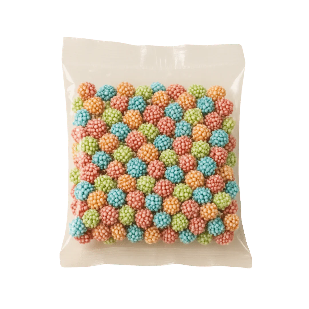 Assorted Fruit Flavour Nerd Gummies With Candy Coating Sweets