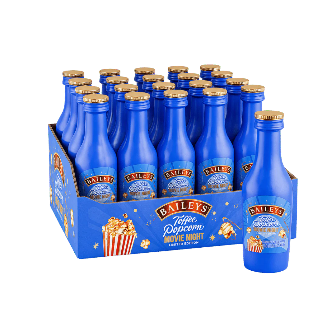 Baileys Toffee Popcorn Cream Liqueur Miniatures 20 x 5cl