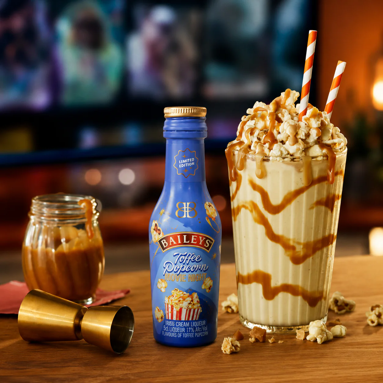 Baileys Toffee Popcorn Cream Liqueur Miniatures 20 x 5cl - Image 2
