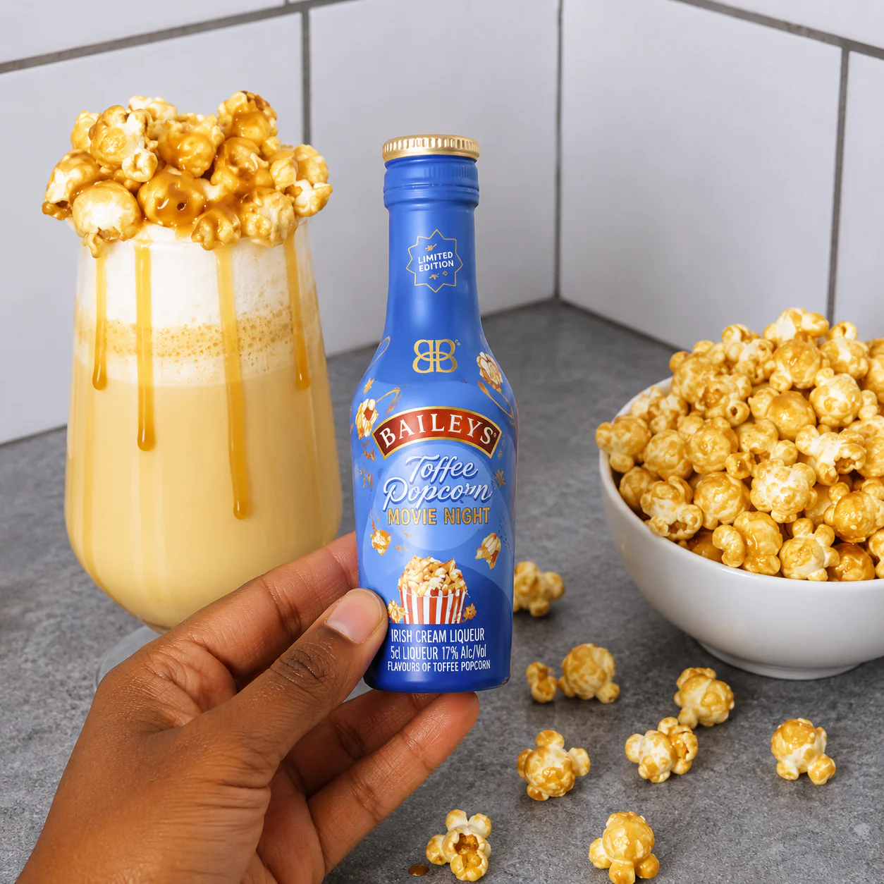 Baileys Toffee Popcorn Cream Liqueur Miniatures 20 x 5cl - Image 3