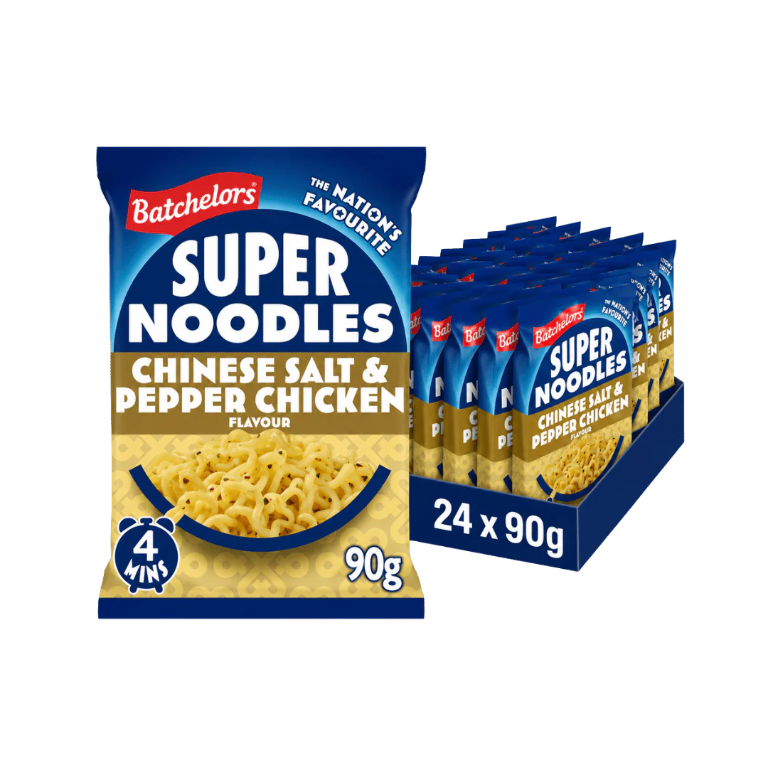Batchelors Super Chinese Salt & Pepper Chicken Instant Noodles 24 x 90g