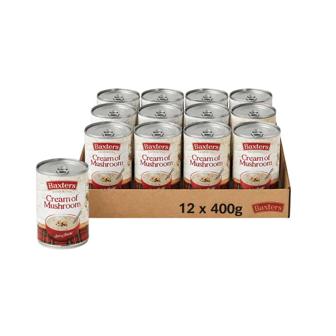 Baxters Favourites Cream Of Mushroom Soup 12 x 400g