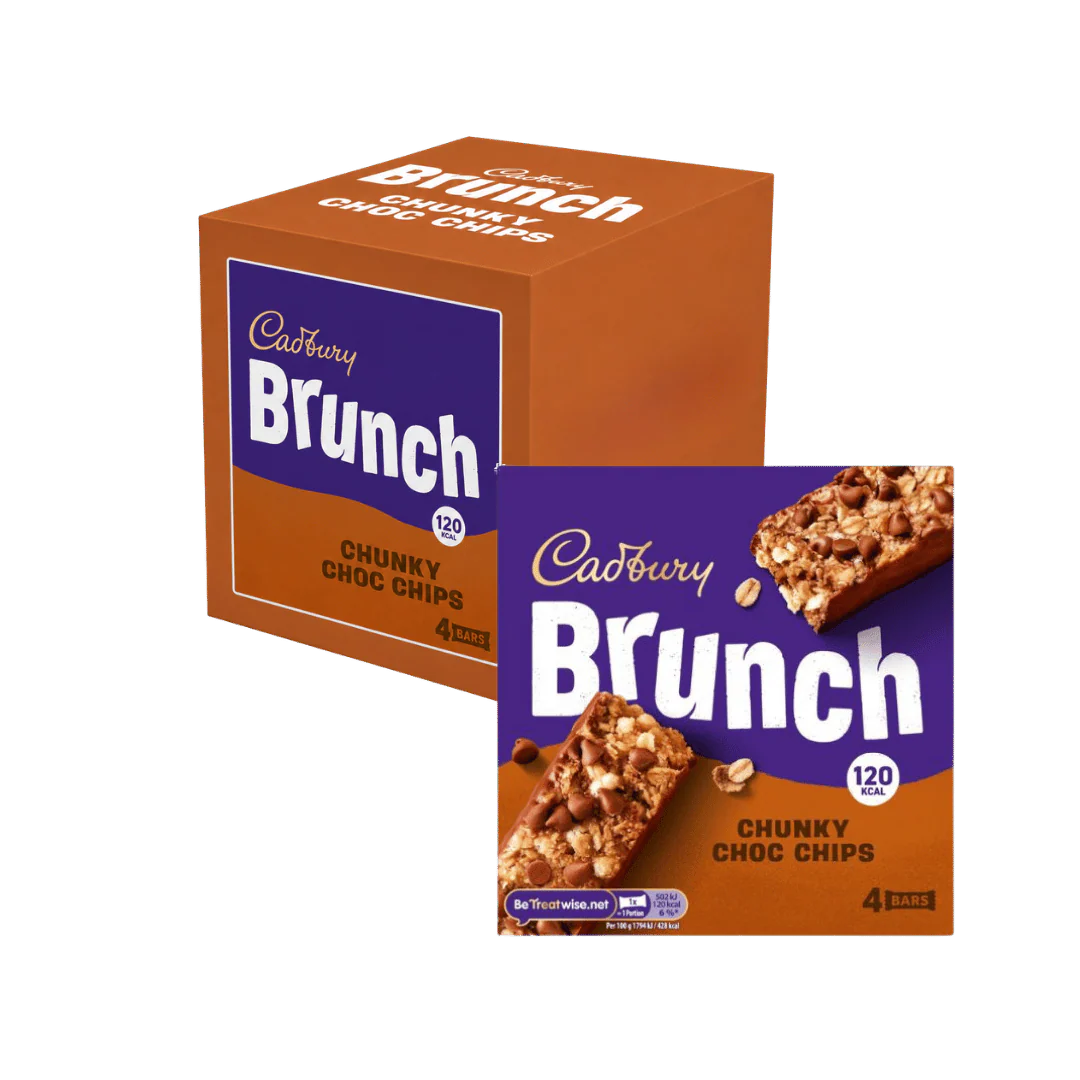 Cadbury Brunch Bar Choc Chip 8 x 4pk