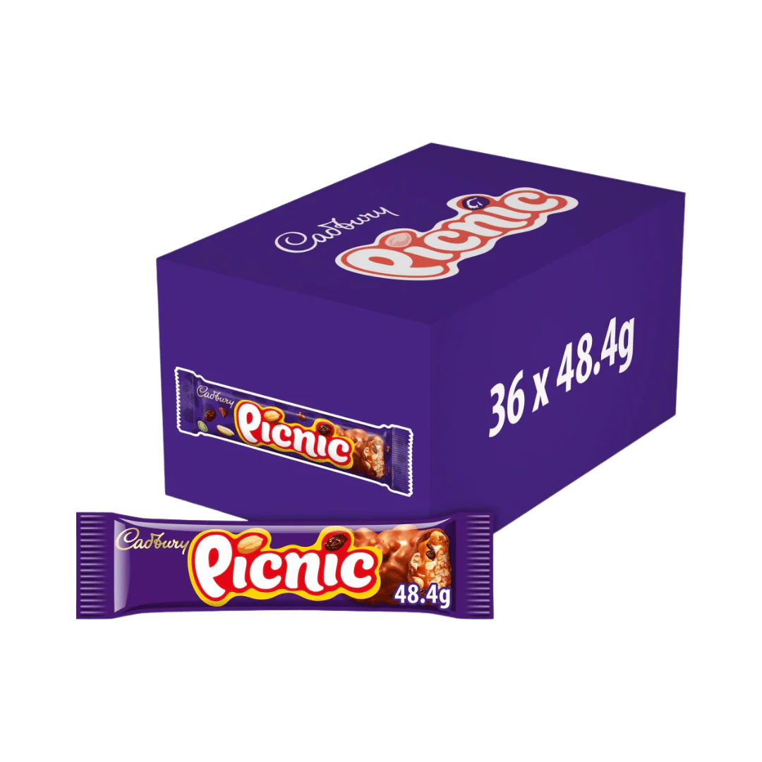Cadbury Picnic Chocolate Bars 36 x 48.4g