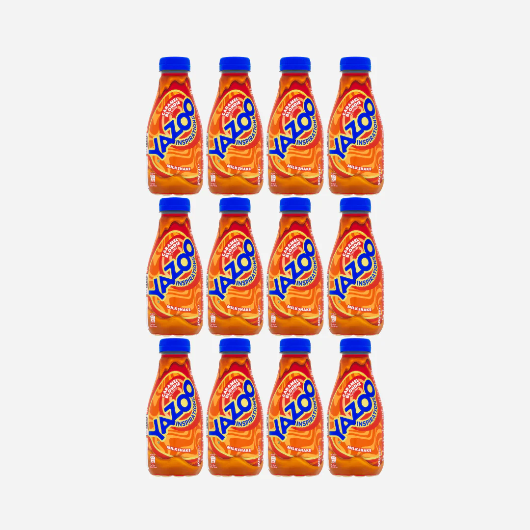 Yazoo Inspirations Caramel Blondie Milkshake 12 x 300ml Bottles