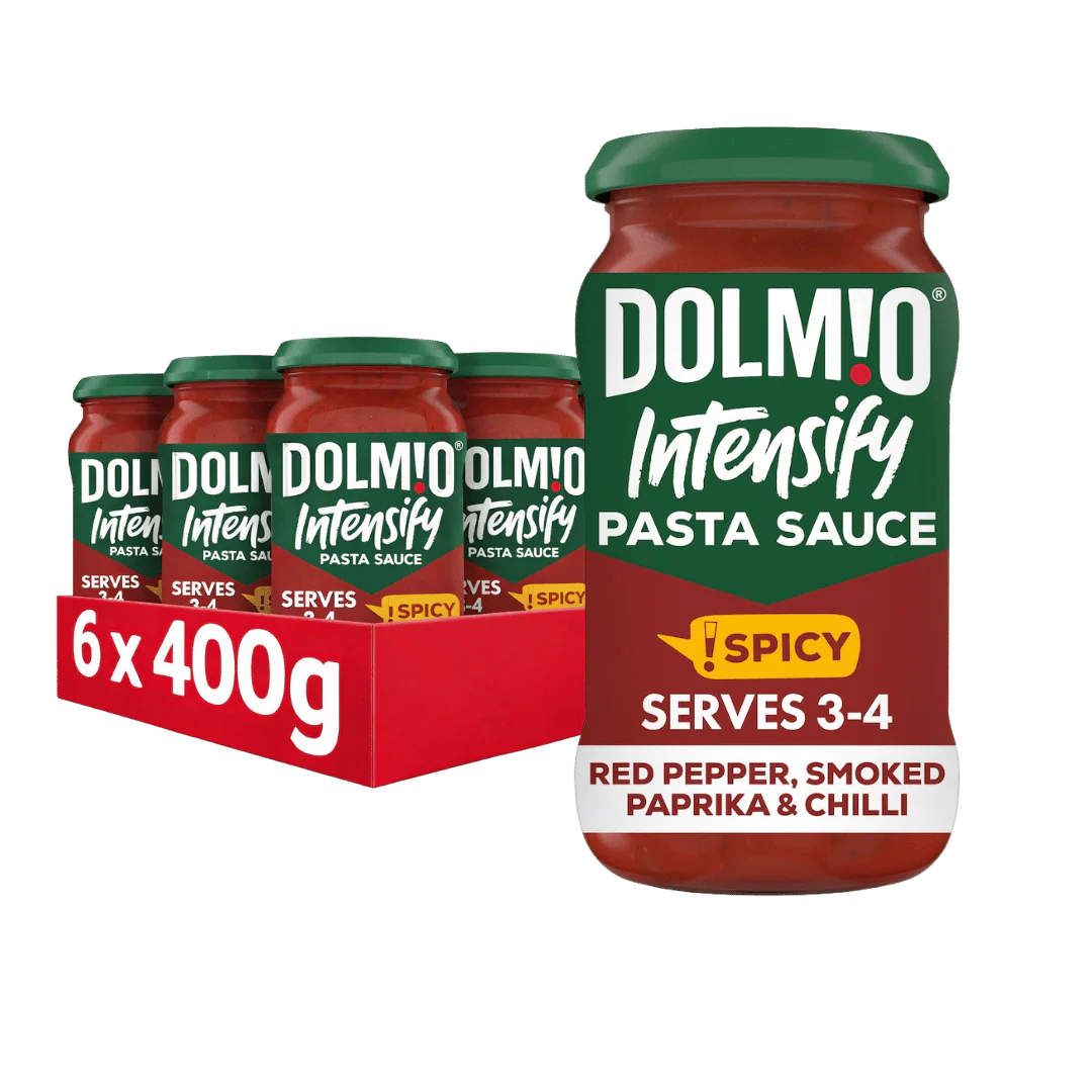 Dolmio Intensify Red Pepper, Smoked Paprika & Chilli Pasta Sauce 6 x 400g