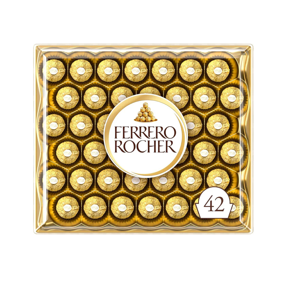 Ferrero Rocher Milk Chocolate Hazelnut Pralines 525g