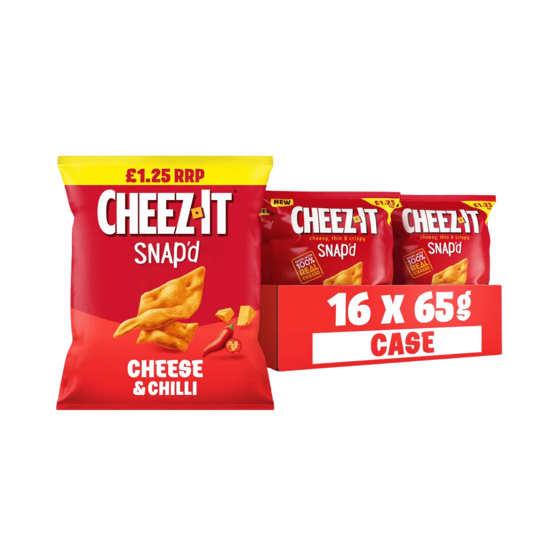 Cheez It Snap'd Cheese & Chilli Crisps 16 x 65g