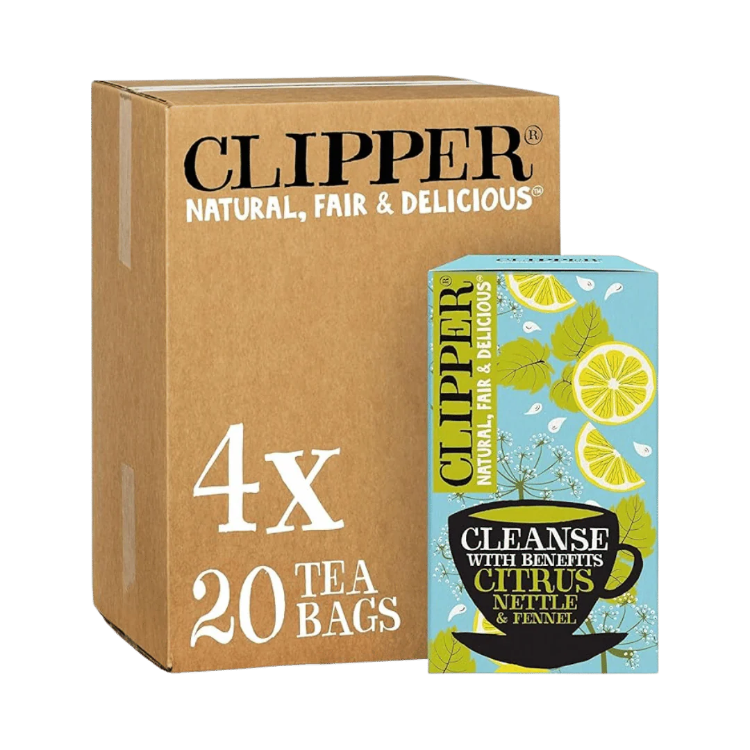 Clipper Cleanse with Benefits Citrus Nettle & Fennel Tea 4 x 20 bags