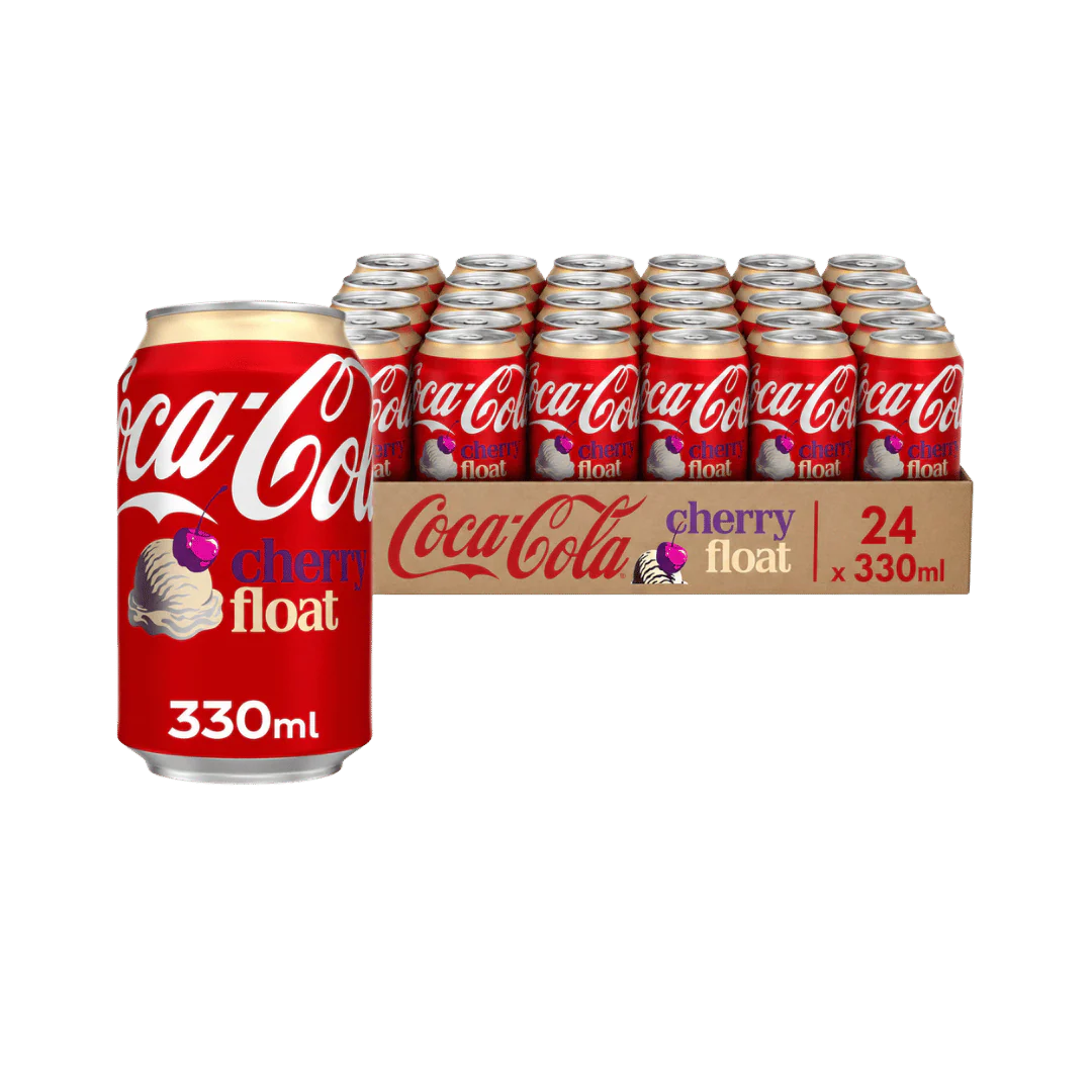 Coca Cola Coke Zero Sugar Cherry Float 24 x 330ml