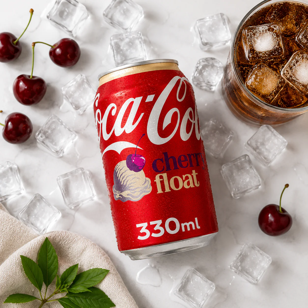 Coca Cola Coke Zero Sugar Cherry Float 24 x 330ml - Image 2