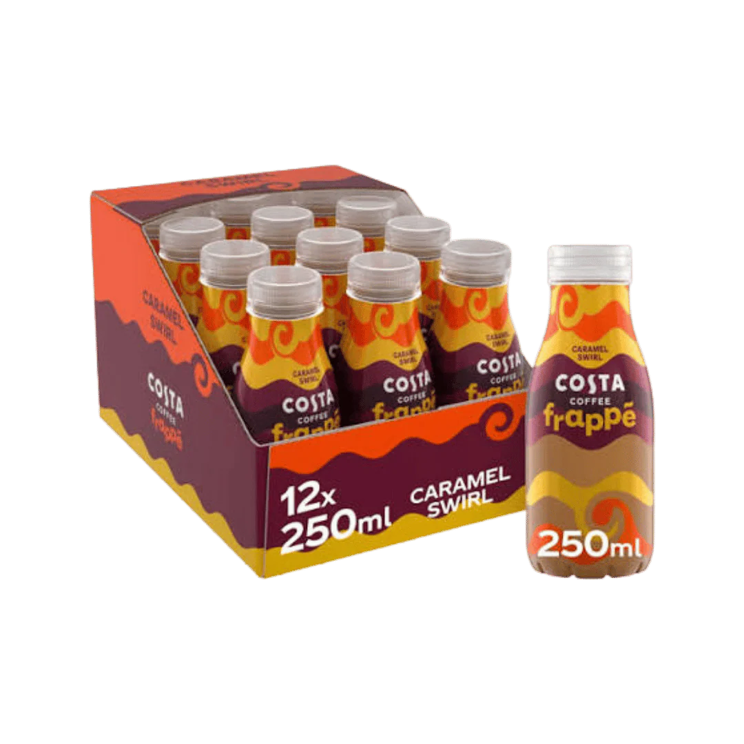 Costa Coffee Frappe Caramel Swirl Iced Coffee 12 x 250ml