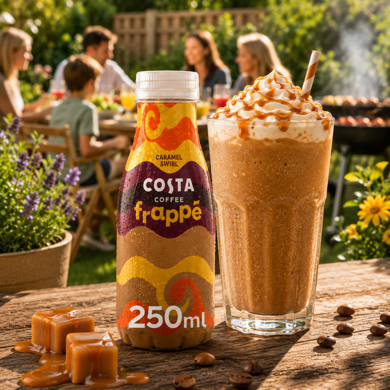 Costa Coffee Frappe Caramel Swirl Iced Coffee 12 x 250ml - Image 2