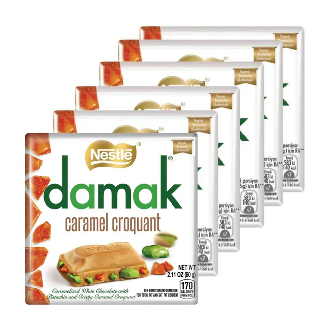 Damak Caramel Croquant 6 x 60g