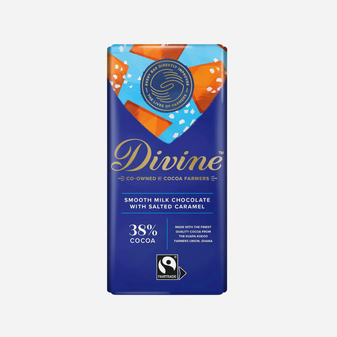 Divine 38% Cocoa Smooth Milk With Salted Caramel