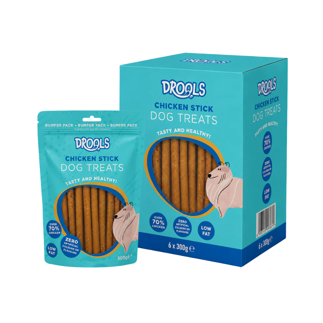 Drools Chicken Sticks Delicious Dog Treats 6 x 300g