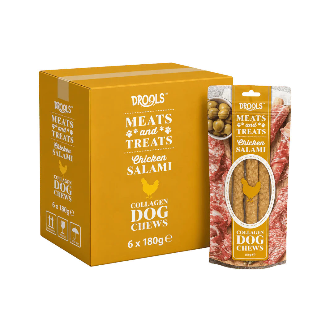 Drools Collagen Chicken Salami Dog Chews 6 x 180g