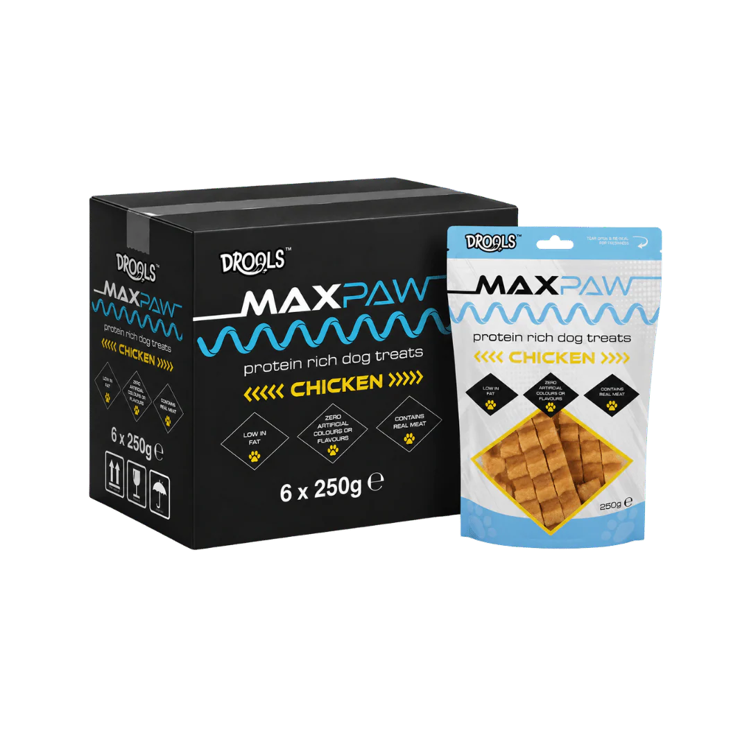 Drools Max Paw Chicken Protein Rich Dog Treats 6 x 250g