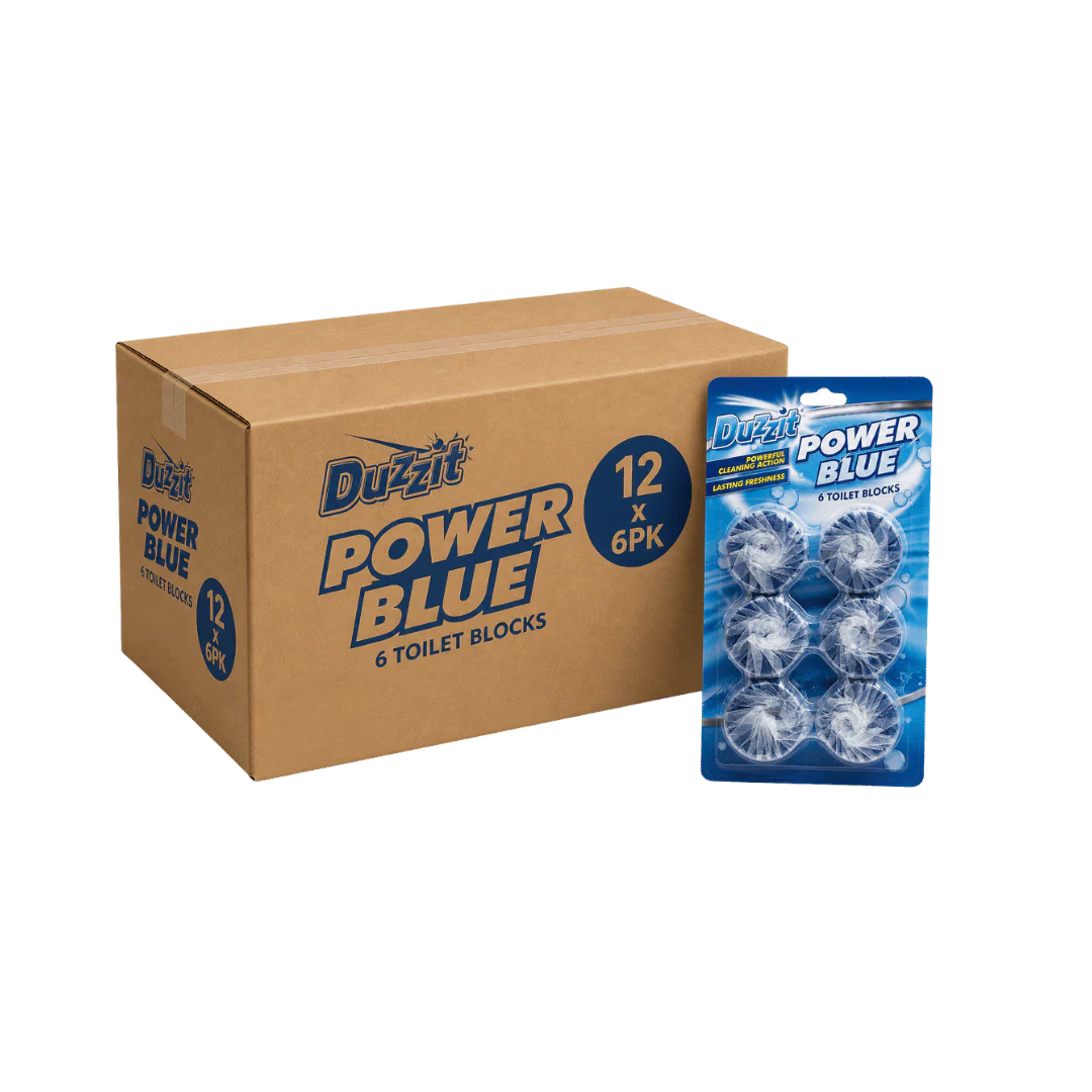 Duzzit Power Blue Toilet Block 6pk x 12