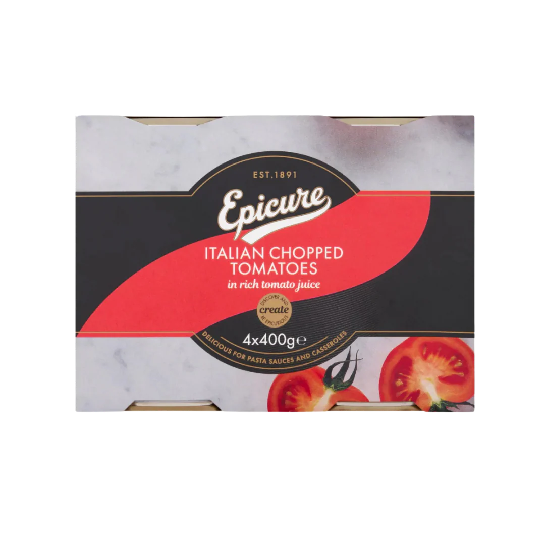 Epicure Chopped Tomatoes 4 x 400g Cans