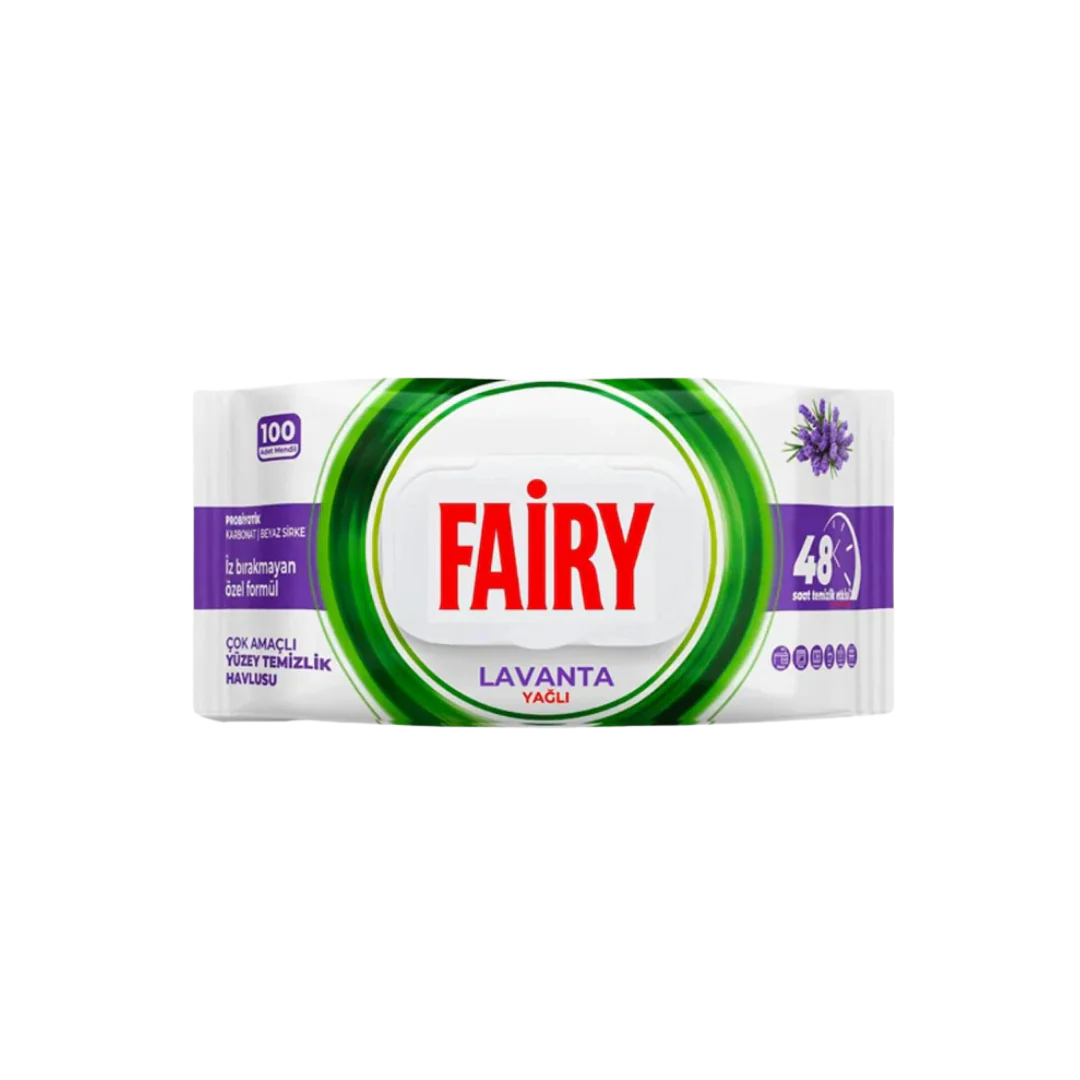 Fairy Multi Surface Wet Wipes Lavender 100 pack