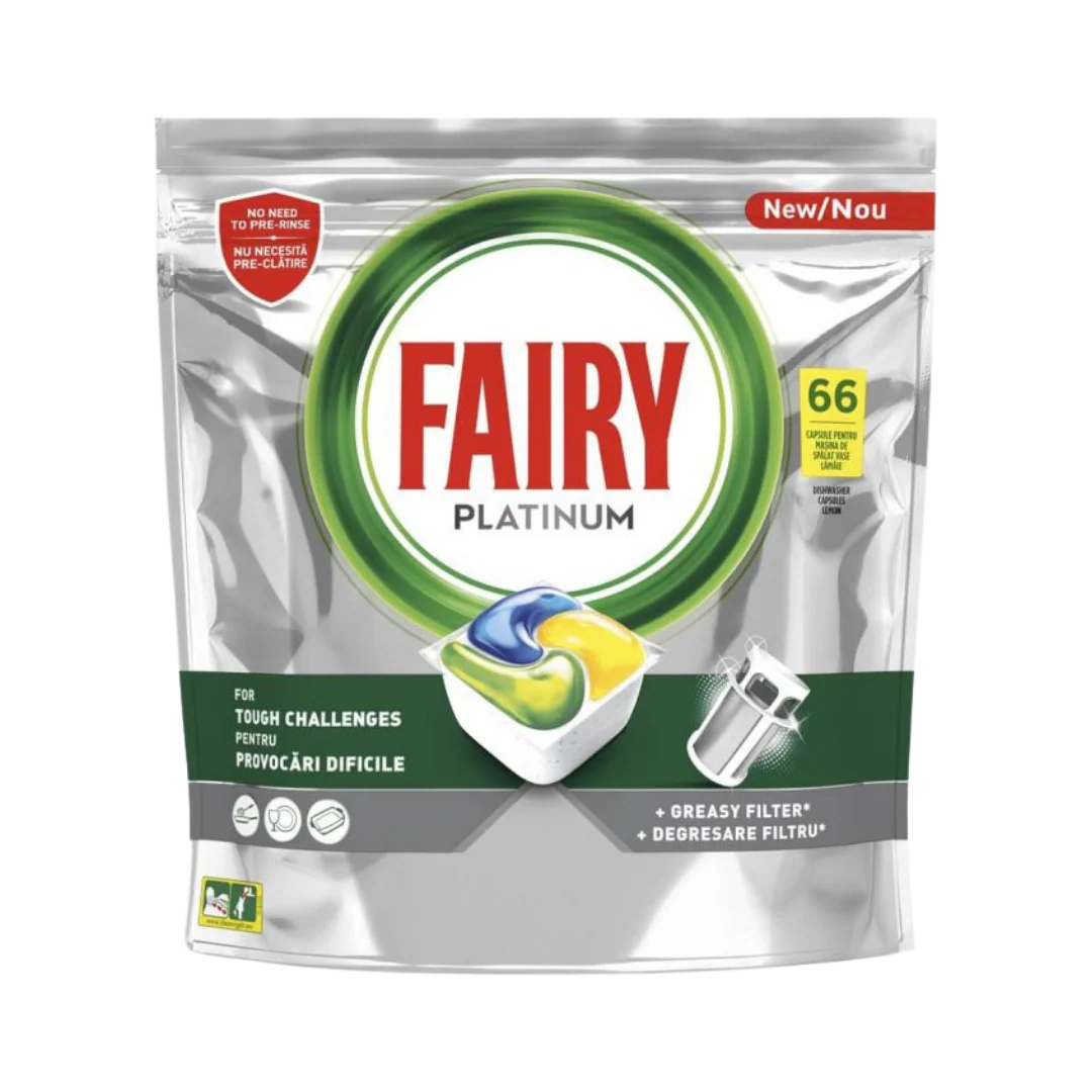 Fairy Platinum Dishwasher Tablets, 66 Pods