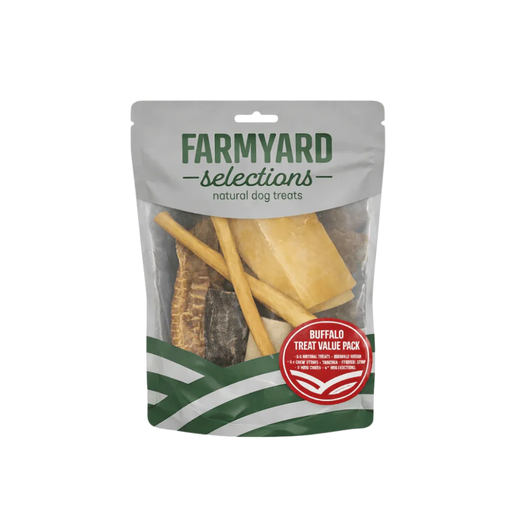 Farmyard Selection Buffalo Treat Value Pack Natural Chewy Dog Treats