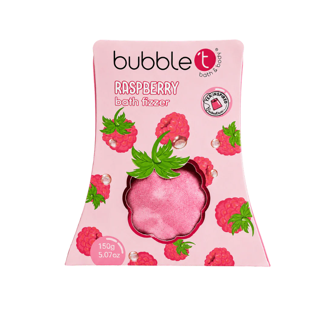 Fruitea Bubble T Bath Fizzer Raspberry 150g