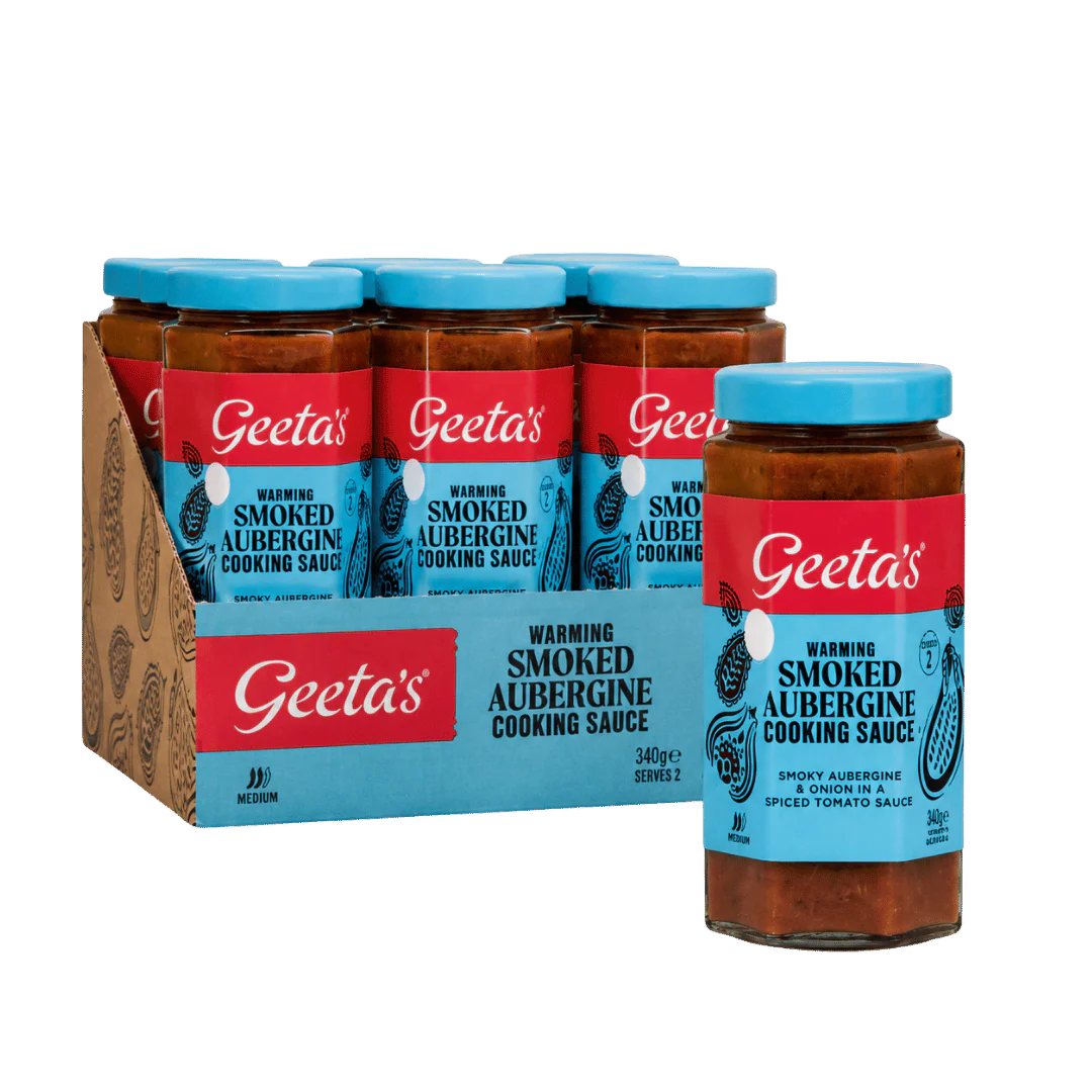Geeta's Smoked Aubergine Cooking Sauce 6 x 340g