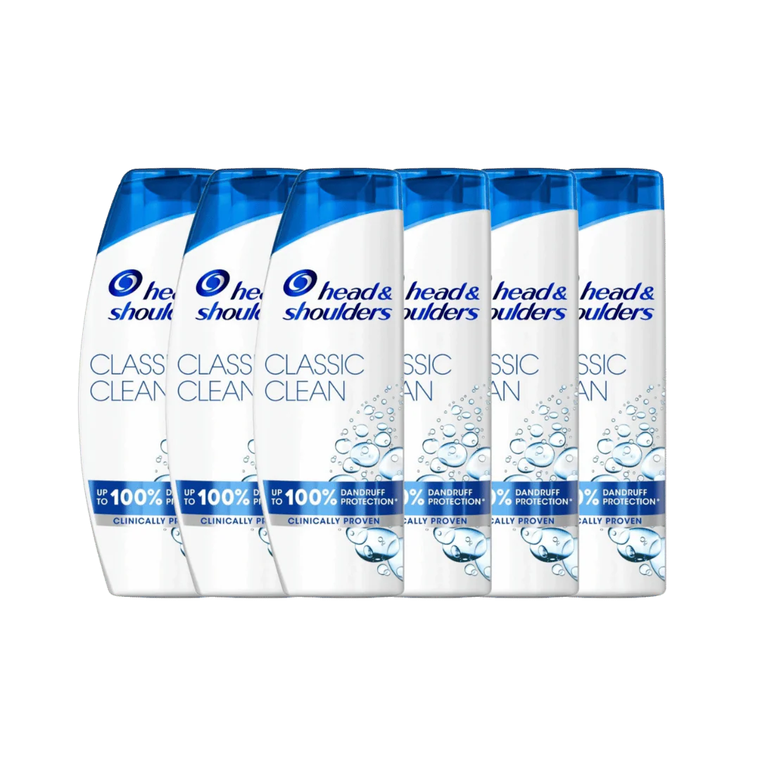 Head & Shoulders Classic Clean Shampoo 6 x 330ml