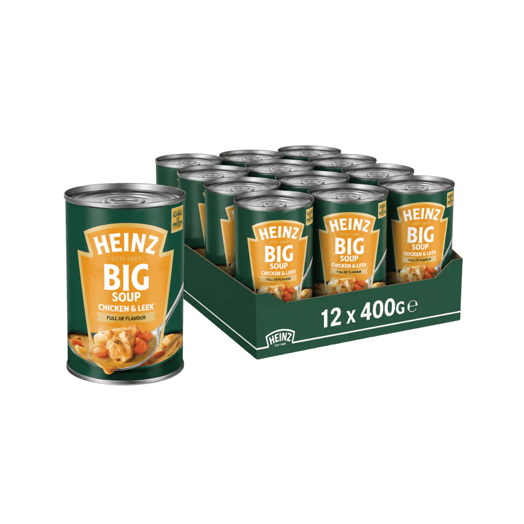Heinz Big Soup Chicken & Leek 12 x 400g