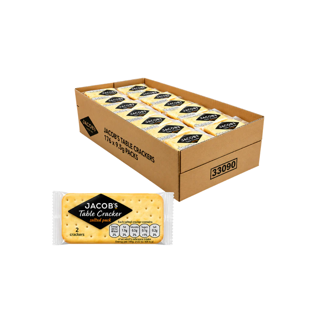 Jacob's Table Cracker Snack Packs - 176 x 9.5g Packs
