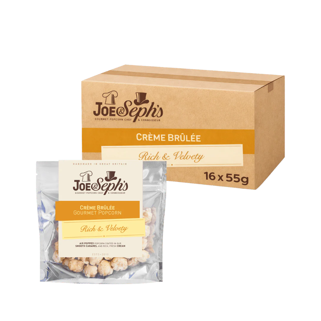 Joe & Seph Creme Brulee Gourmet Popcorn 16 x 55g