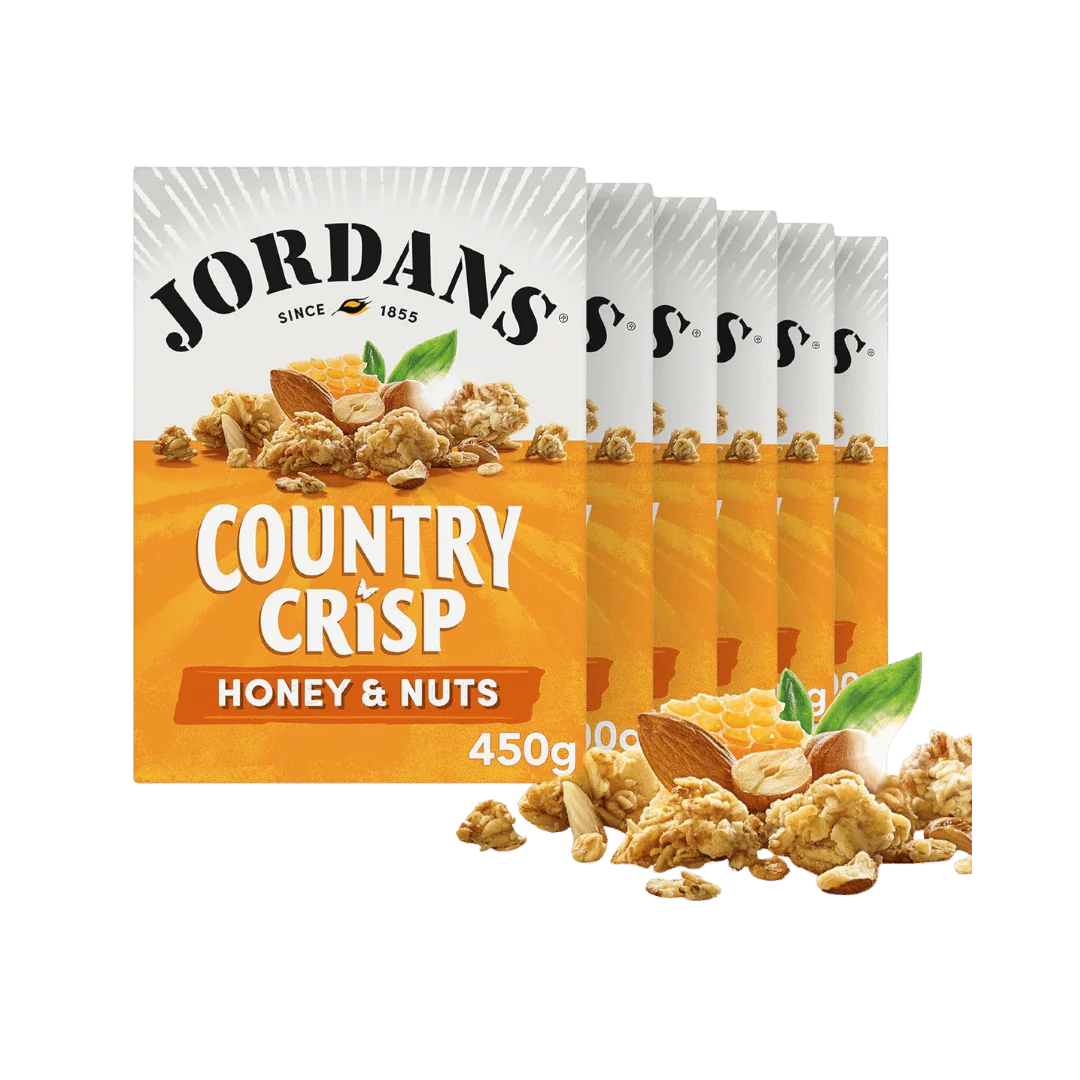 Jordan's Country Crisp Honey & Nuts Breakfast Cereal 6 x 450g