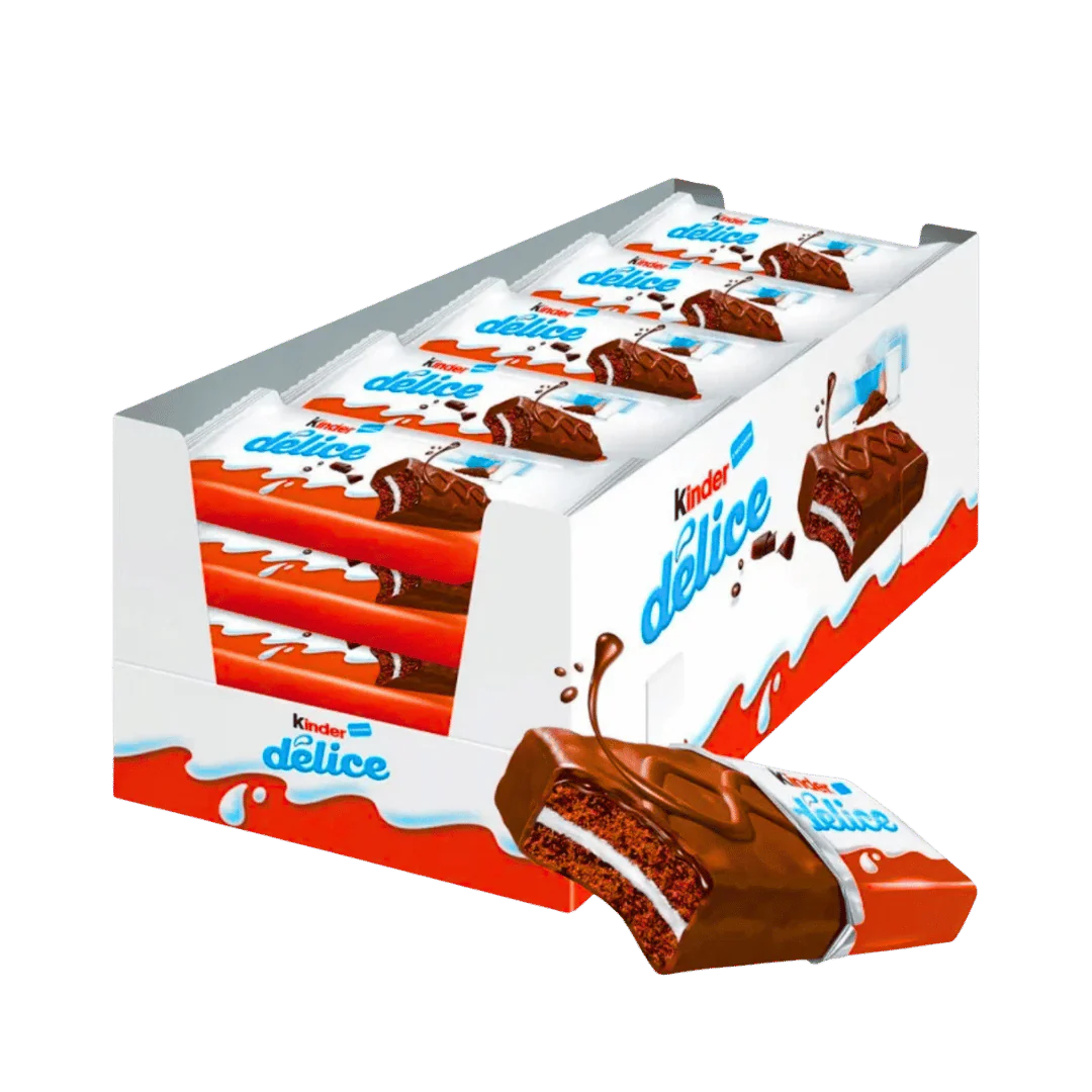 Kinder Delice Chocolate Sponge Bars 20 x 39g