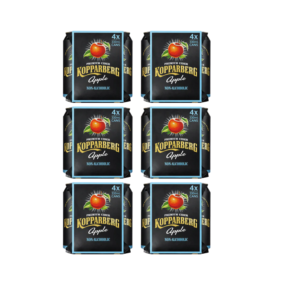 Kopparberg Alcohol Free Apple Cider Cans 24 x 330ml