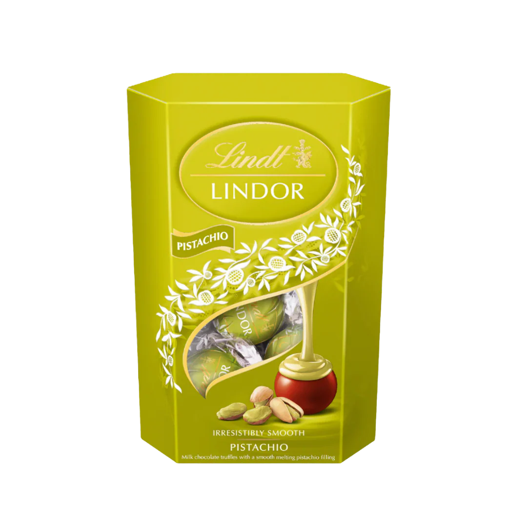 Lindt Lindor Pistachio Milk Chocolate Truffles Box
