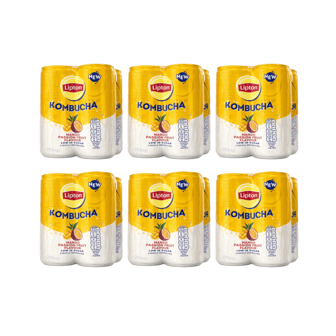 Lipton Mango & Passionfruit Kombucha 24 x 250ml