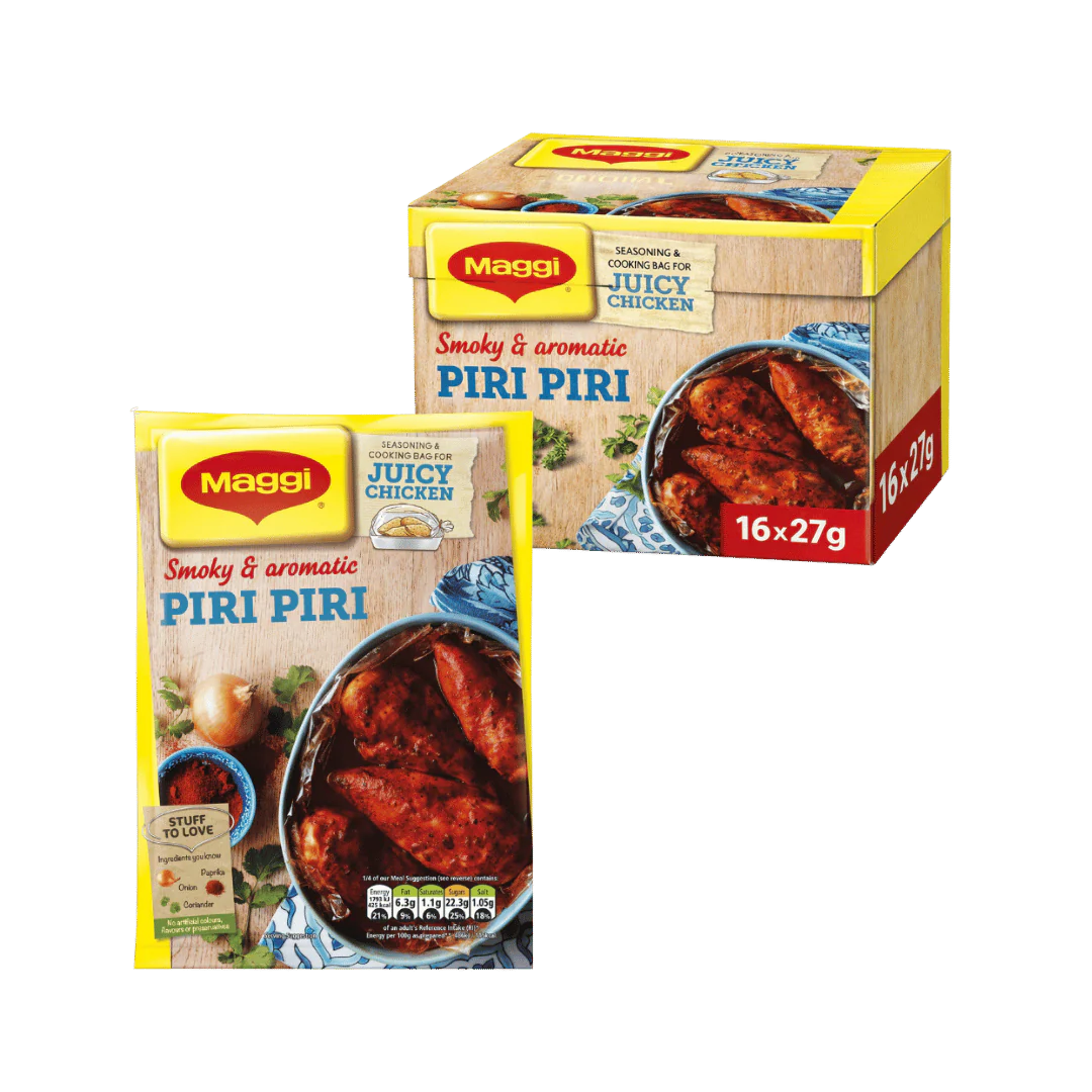 Maggi So Juicy Smoky Piri Piri Chicken 16 x 27g