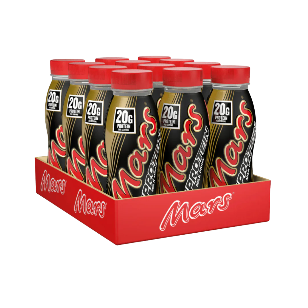 Mars Protein Chocolate Malt and Caramel Ready To Drink 12 x 250ml Bottles