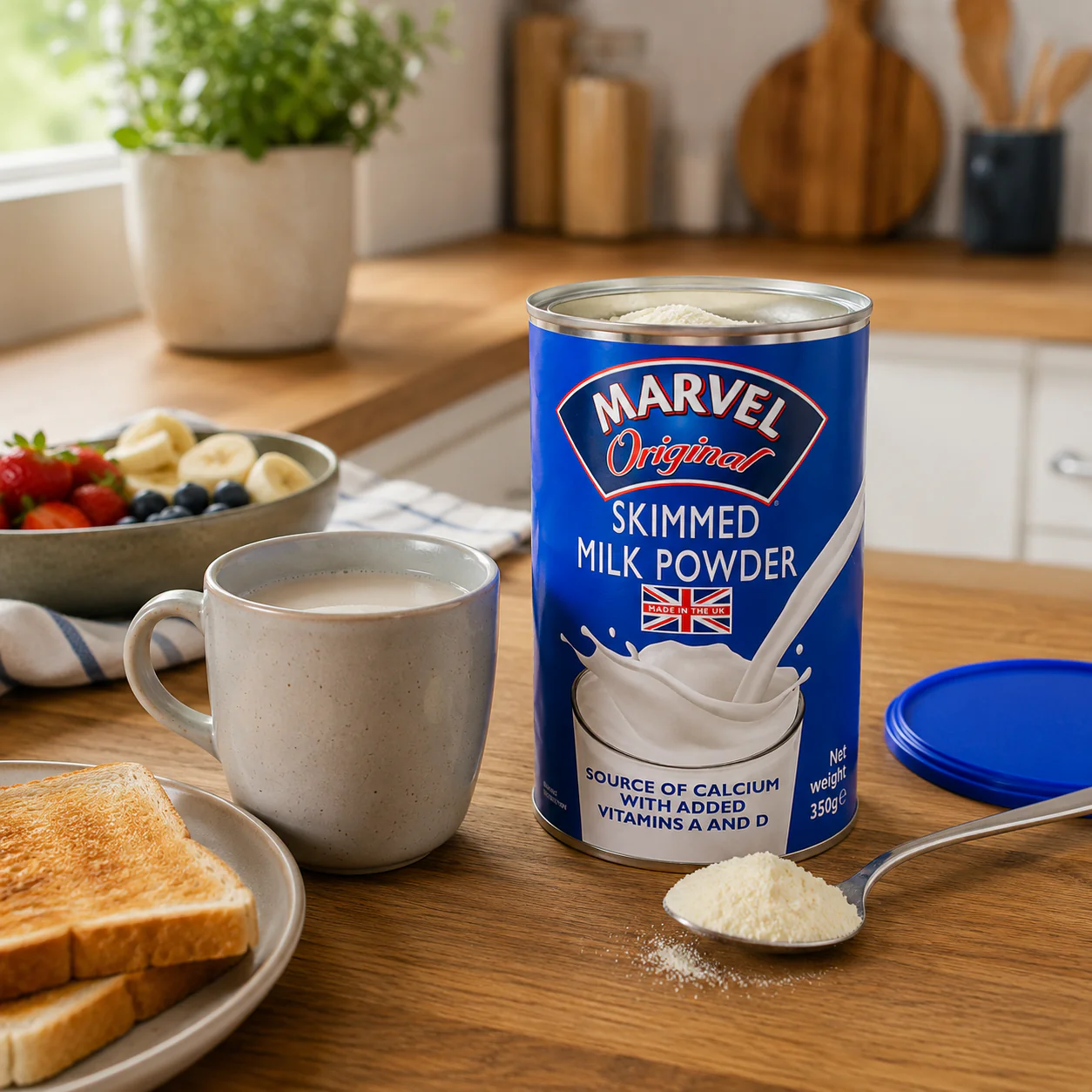 Marvel Original Skimmed Milk Powder Instant Dried Skimmed Milk 350g - Image 2