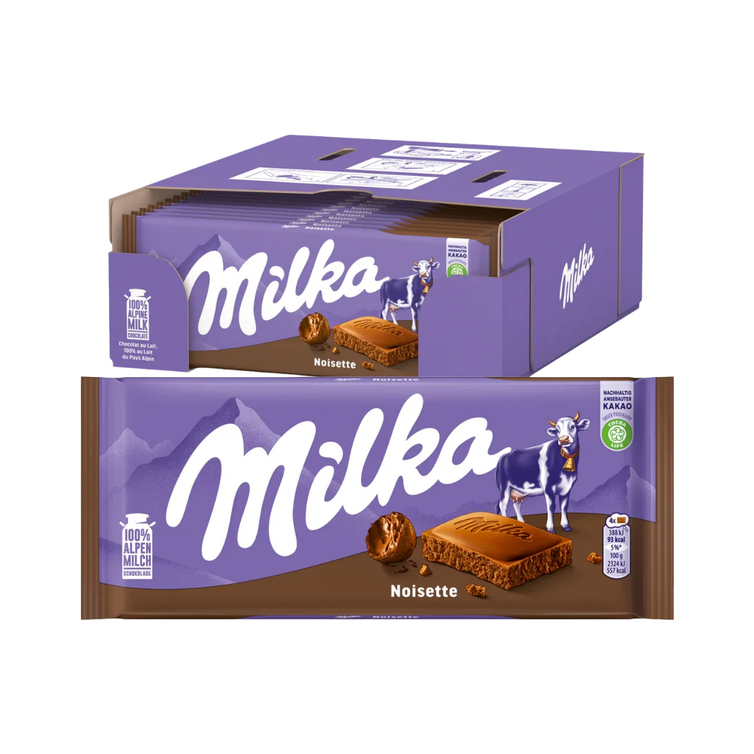 Milka Noisette Chocolate 25 x 90g