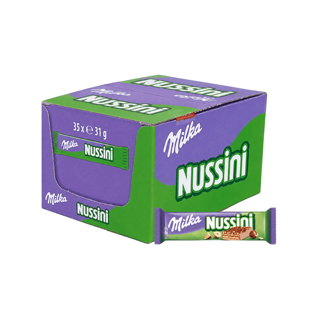 Milka Waffelini Nussini Wafer Bar 35 x 31g