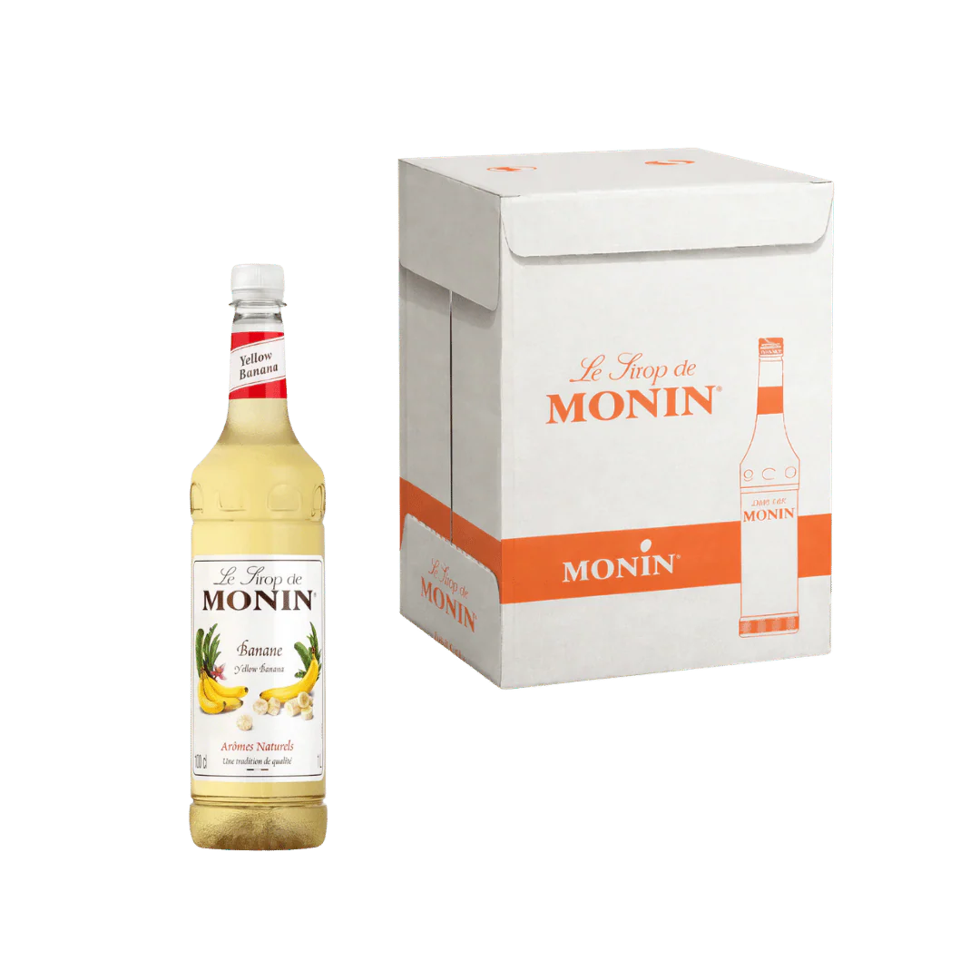 Monin Yellow Banana Syrup 6 x 1L