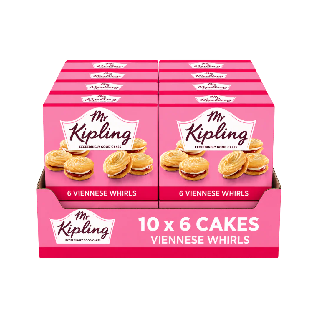 Mr Kipling Viennese Whirls Cakes - 10 x 6 Cakes